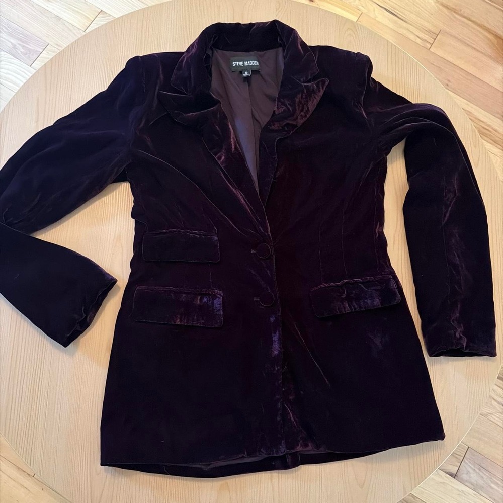 Steve Madden Velvet Jacket Size Small